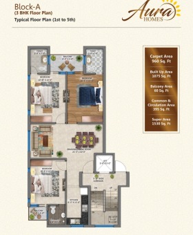Aura-Homes-Block-A-3BHK